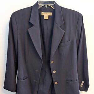 Banana Republic Jacket Women’s 2 Vintage Wool Blazer Navy Blue